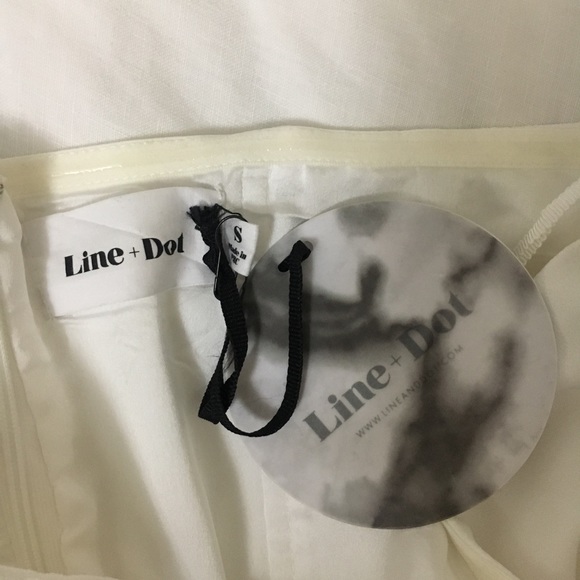 NEW Line & Dot Marais Jumpsuit in White SZ Small - Picture 5 of 5